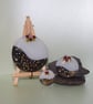Christmas Pudding Tree Decoration in Fused Glass - 6042 - 6045 - Image 1