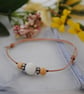 Friendship Bracelet-Leather & lava bead - Image 2
