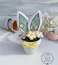 Green Easter Bunny Pot 