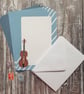 Violin and Guitar A5 Writing Paper Set - Image 1