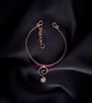 Solid Copper Swirl Pendant Choker - S - XL Adjustable 
