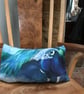Gorgeous peacock cushion designed by British artist - Image 1