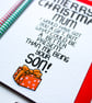 Funny Christmas Card From Son for Mum, Cheeky Christmas Card For Mum - Image 3