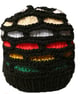 Knitted handmade black and multicoloured hat - unisex - Image 3