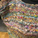 Hand spun and hand knitted gilet