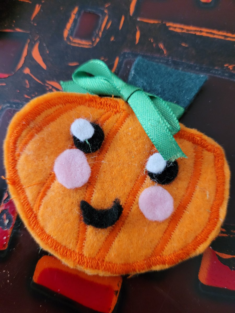 Kawaii Pumpkin Brooch