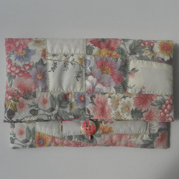  Fold Over, Quilted Clutch, Handbag, Tablet Bag, 