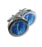 Blue Stallion cufflinks free shipping, gift wrapped, vibrant mage, Ref 1234 - Image 1