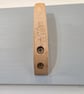 Bespoke Hand-Carved Coat Hook Rack Reclaimed Maple - Image 3