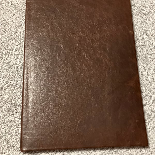 A5: Brown coloured Leatherbound Lined Notebook - FREE SHIPPING