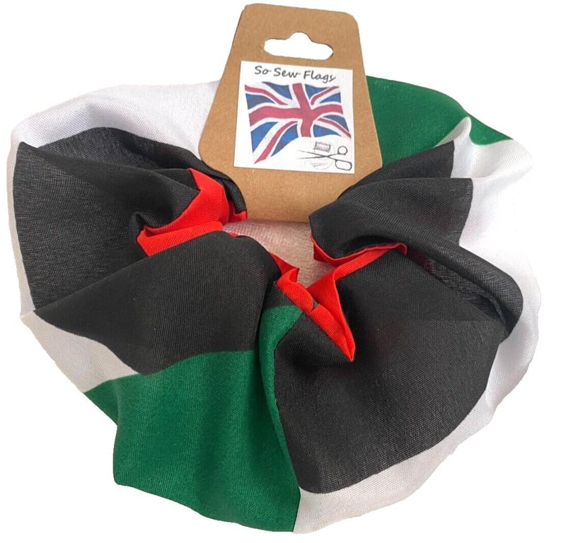Sudan Flag Hair Scrunchie Scrunchies Accessory Band Elastic