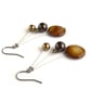 Golden Brown Earrings - Coffee Dangly Earrings - Drop Earring - Jewellery - Image 2