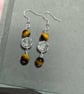 Tiger Eye's and Crackle Quartz Bracelets with matching earrings  - Image 3