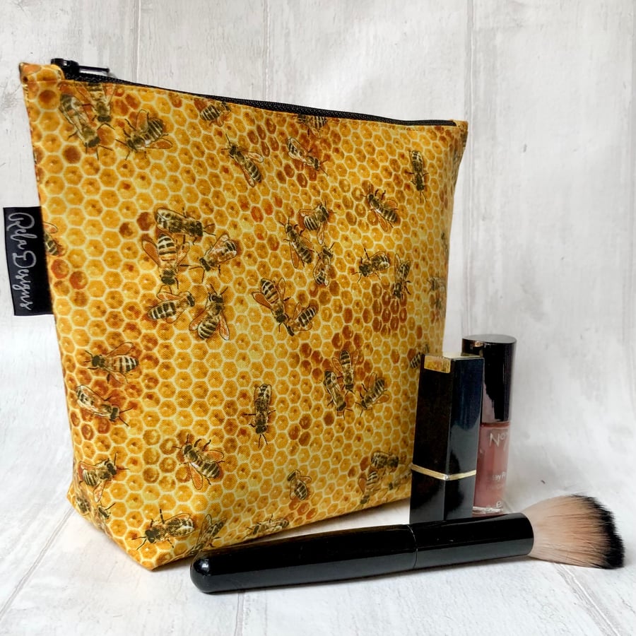 Makeup bags, honeybees