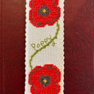 Poppy Counted Cross Stitch Bookmark Kit