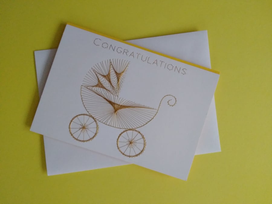 New Baby Congratulation Card - Baby Shower for a Girl or Boy.