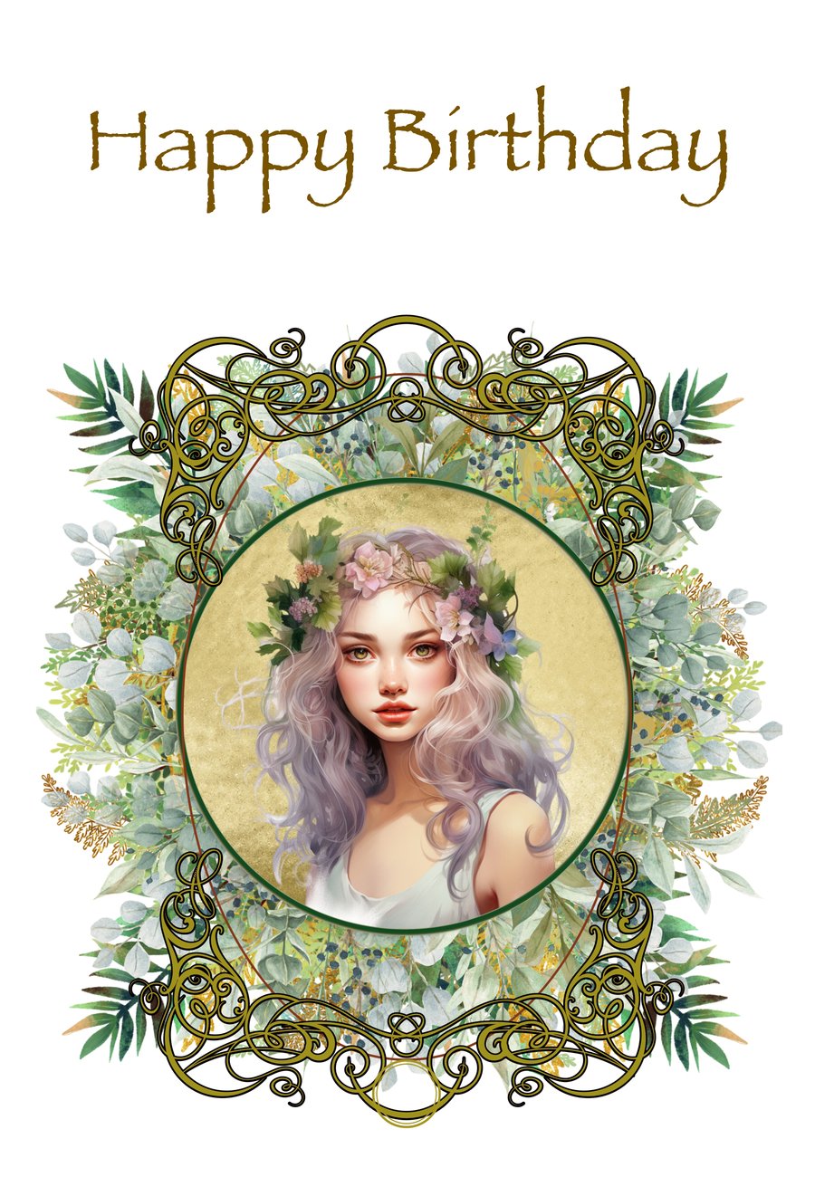 Fairy Fae Greetings Card - Bobby Fairy Fae Greetings Card - Bobby
