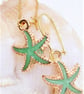 Summer Days 02 Enamel Starfish Earrings - Image 3