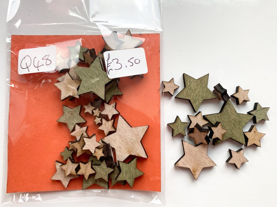 Wood Crafting Shapes - Stars