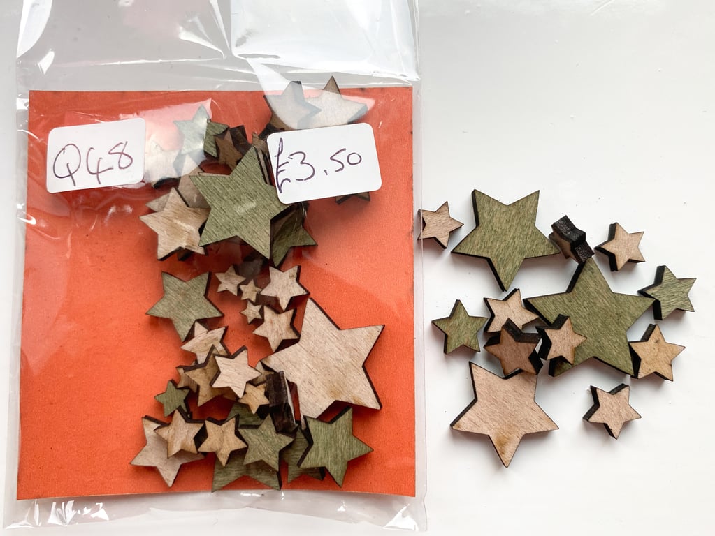 Wood Crafting Shapes - Stars