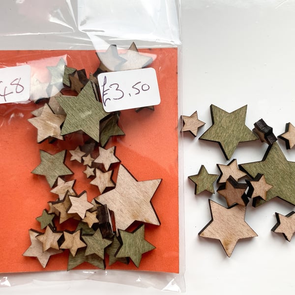Wood Crafting Shapes - Stars