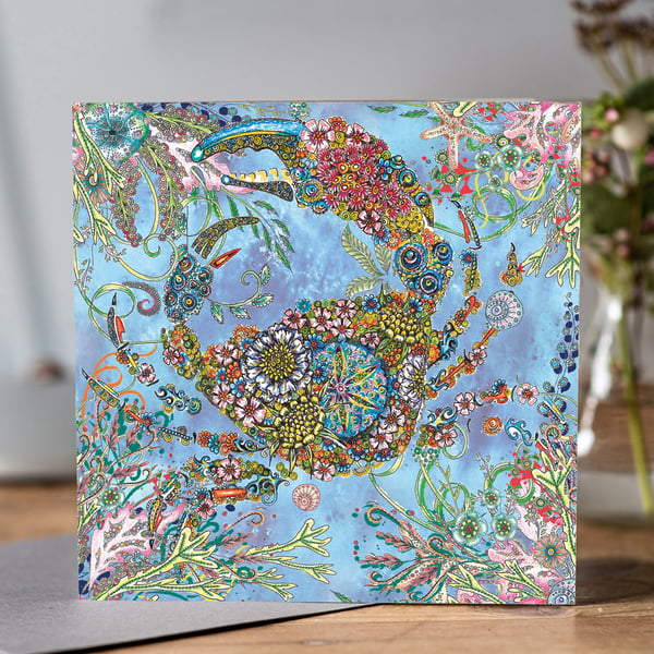 Beautiful Crab Greeting card