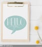 Hello You typographic art print - Image 3