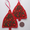 Christmas Greeting Decoration. Set of 2