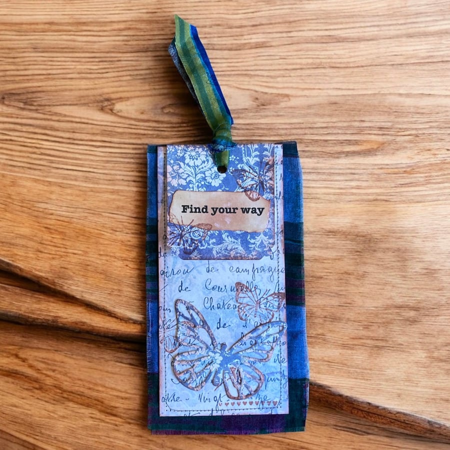 ‘Find Your Way’ - Handmade Affirmation Tag or Bookmark