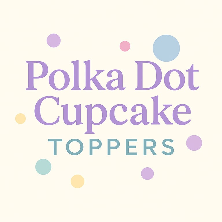 Polka Dot Cupcake