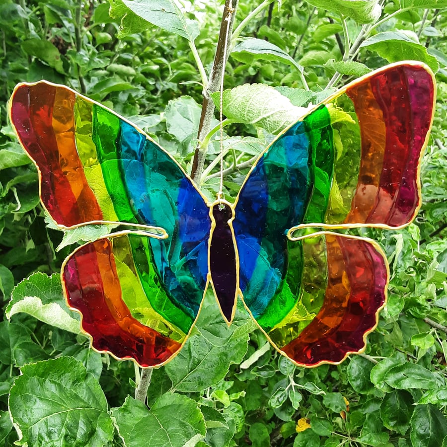 Rainbow Butterfly Suncatcher