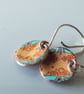 Patchwork enamel earrings - Image 2