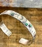 Handmade Silver Forest Cuff - Image 6