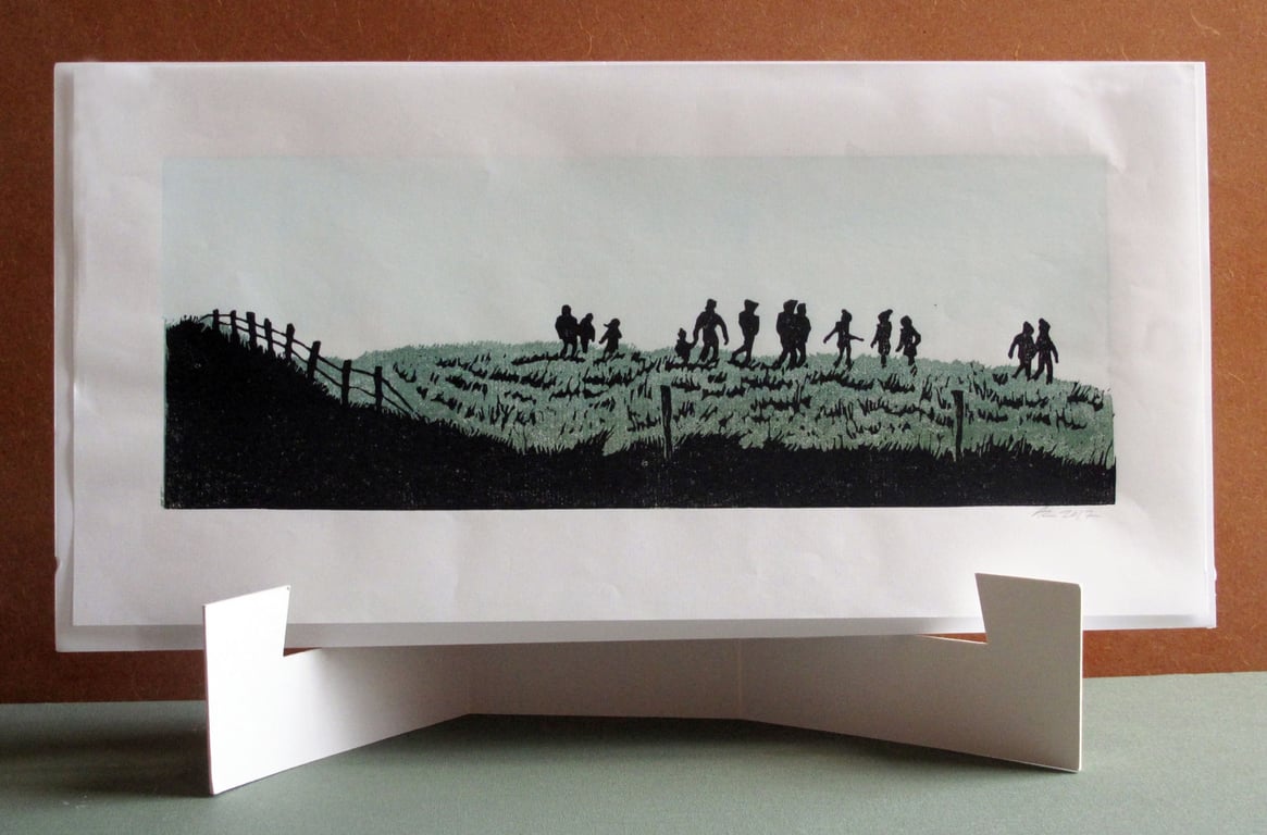 Original multi-block lino print.