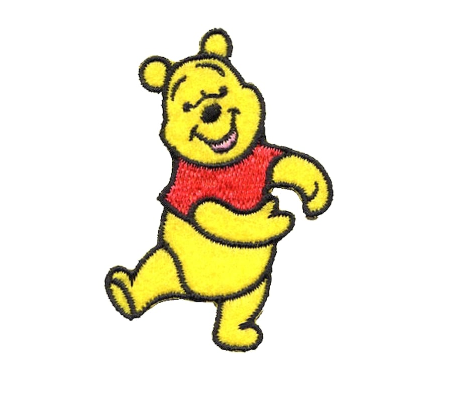 Winnie the pooh teddy bear motif Applique patch 60 x 40 
