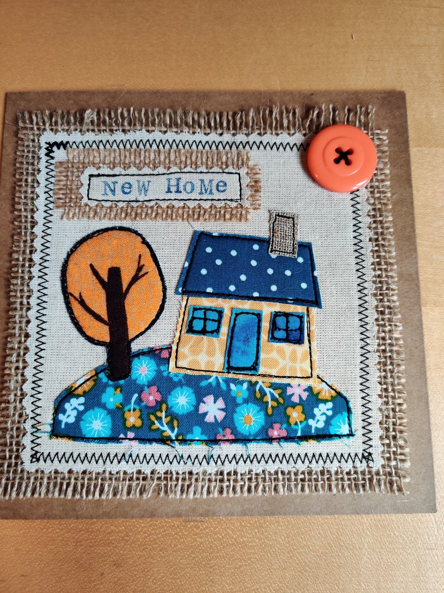 New Home fabric, applique, free motion machine embroidery cards 