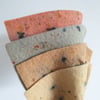 Naturally Dyed Wool Felt Sheets - Pack of 4 Mini Faded Fiesta