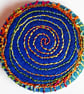 Buttons 1 inch button Hand Dyed Silks and Cottons Free Machine Embroidery Button