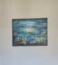 Hand painted original painting- Where the sea steals the moon