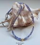 Designer AA Tanzanite & Ethiopian Wello Opal Sterling Silver Necklace - Image 7