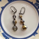 Recycled crystal earrings 