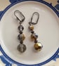 Recycled crystal earrings 