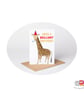 Giraffe Birthday Card, A6 Birthday Card, Cute Animal Birthday Card