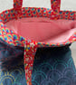 Sashiko Rainbow Wave Tote Bag - Image 3