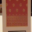 Black, Pink and Gold Christian Card