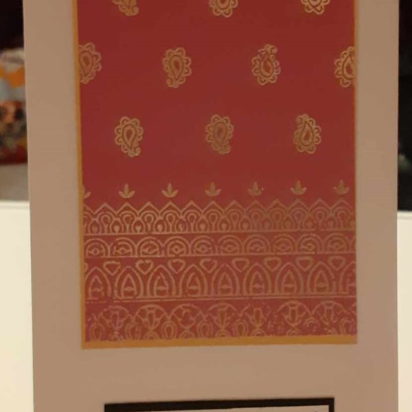 Black, Pink and Gold Christian Card