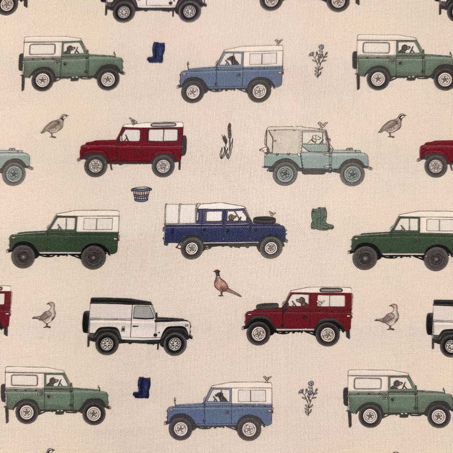 Land Rover Cotton Fabric 140cm Wide Curtain Linen 