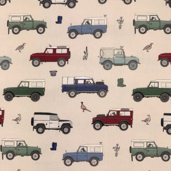 Land Rover Cotton Fabric 140cm Wide Curtain Linen 