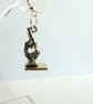 Novelty Microscope Drop Earrings On Sterling Silver Ear Hooks - Image 2