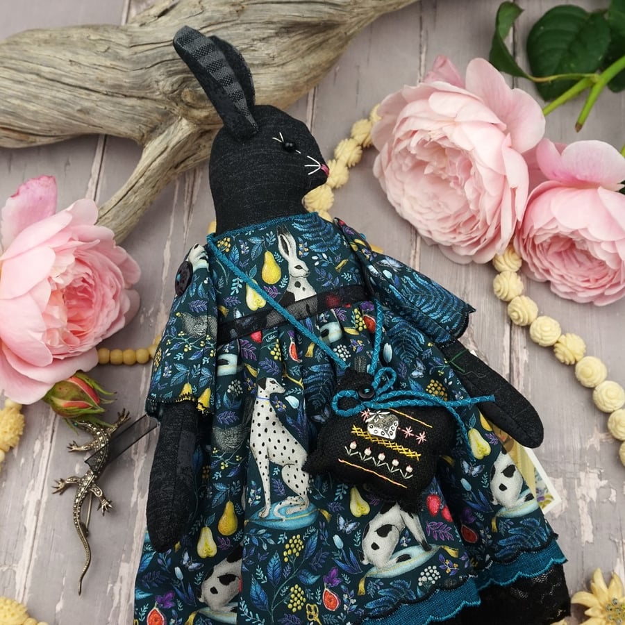 Catherine, A Midnight Bunny in Liberty Lawn